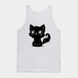 cute black kitten Tank Top